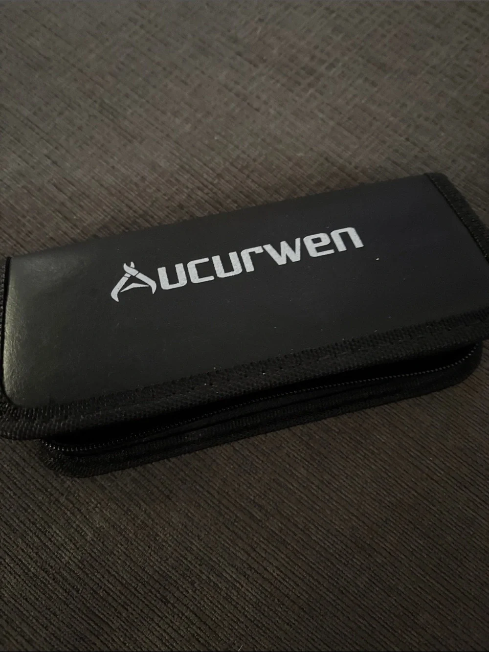 Black Zippered Travel Tool Pouch for toenails.